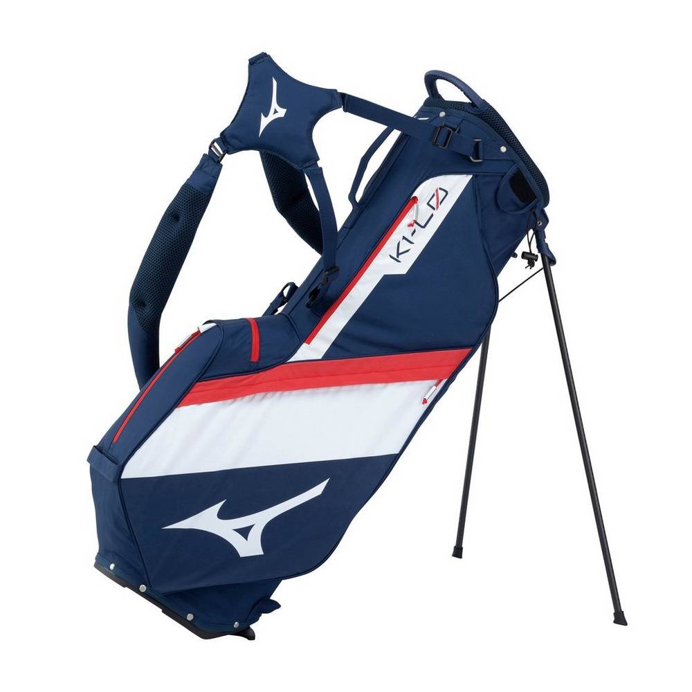 Mizuno Men's K1-L0 Stand Bag Navy/Red (240233-SLZ)